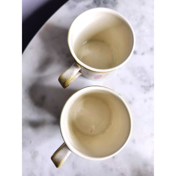 Red Wing Pottery PEPE Set 2 MCM Coffee Mugs Hand Painted Mid Century Modern Geo - Picture 4 of 8